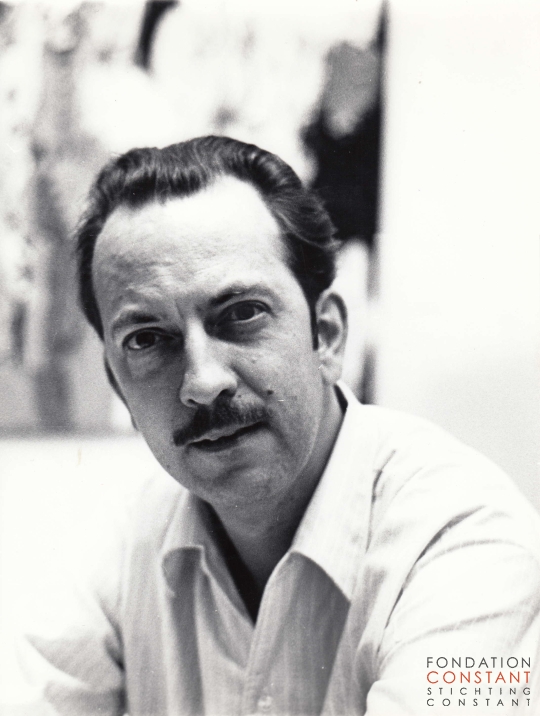 Portrait of Constant with mustache