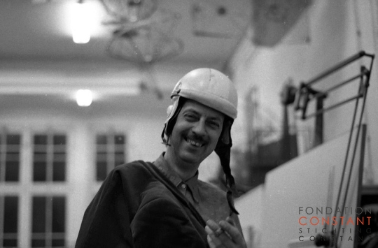 Constant at his studio Wittenburg, ca 1965