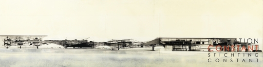 Constant Nieuwenhuys-Collage of sector modellen, 1969