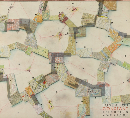 Constant Nieuwenhuys-Symbolische voorstelling van New Babylon II, 1969