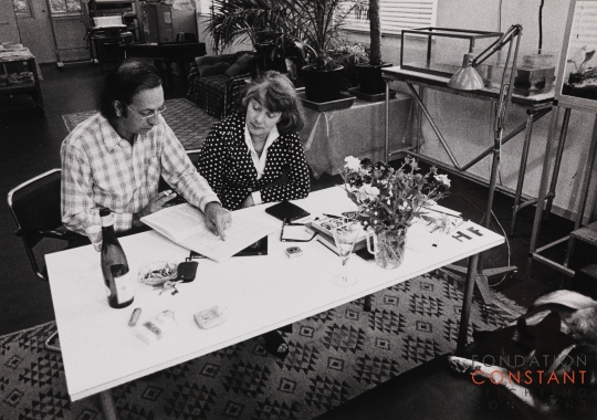Constant and Fanny Kelk at Wittenburg, 1974-10 photo Victor Nieuwenhuijs
