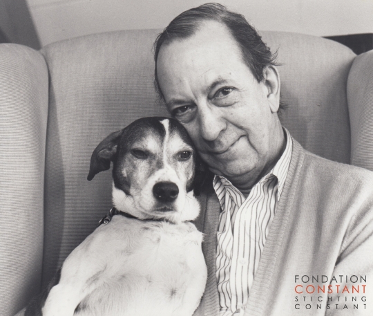Constant and his dog, Waldo, 1990 | Photo Martijn van der Molen