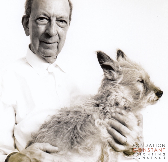 Constant and his dog, Tikus.