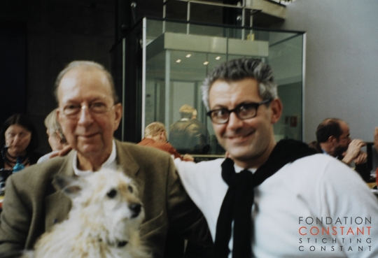 Constant Nieuwenhuys-with Bartomeu Mari at opening Documenta Kassel, 2002