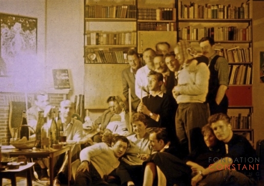Fête de Situationiste with Constant Nieuwenhuys, 1959