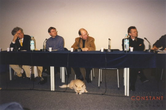 Constant at the symposium at Drawing Center NY, 1999