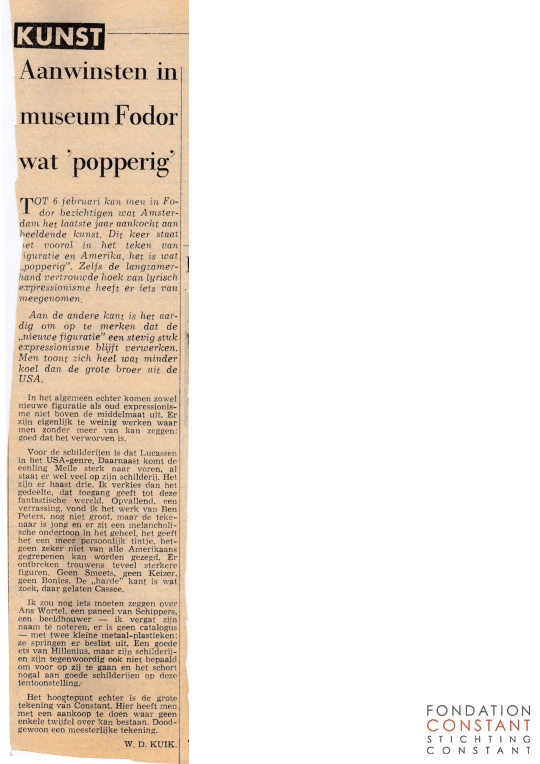 Aanwinsten in museum Foder wat 'popperig'