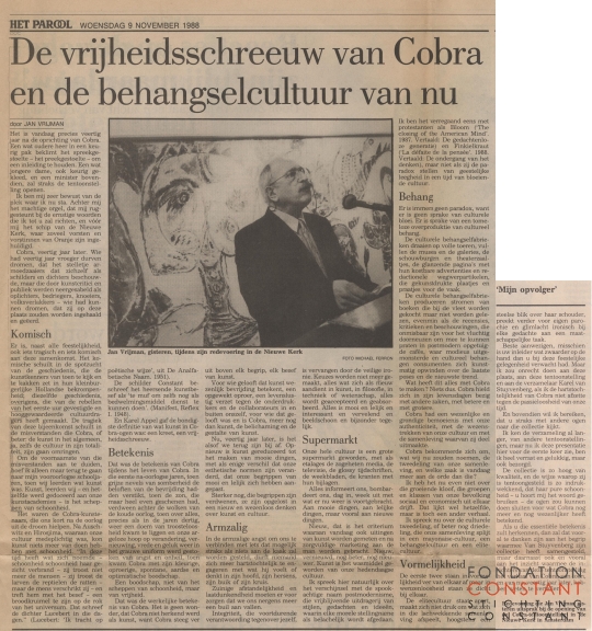 De vrijheidschreeuw van Cobra en de behangselcultuur van nu