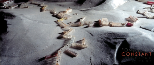 Constant Nieuwenhuys-Detail Sectoren in berglandschap, 1967