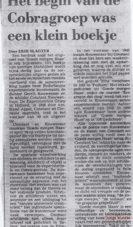 Het begin van de Cobragroep was een klein boekje