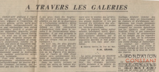 A travers les galeries