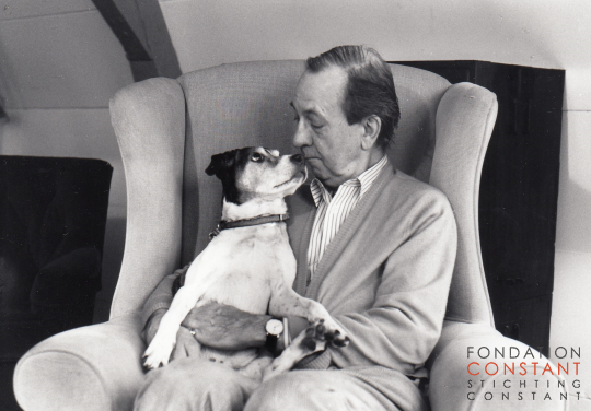 Constant and his dog, Waldo