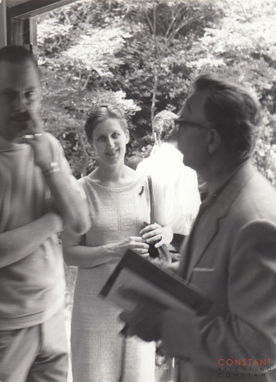 Nel Kerkhoven and a man, Venice Biennale
