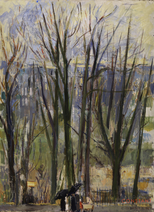 Constant Nieuwenhuys-Gezicht op het Sarphatipark, 1945