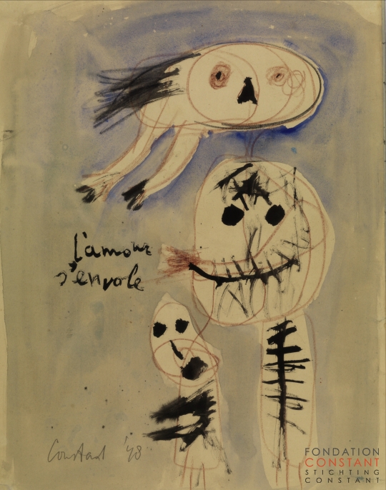 Constant Nieuwenhuys-L'amour s'envole, 1948