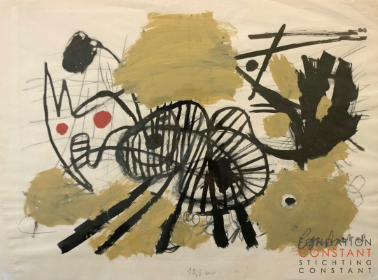 Constant Nieuwenhuys-Hollend paard, 1948