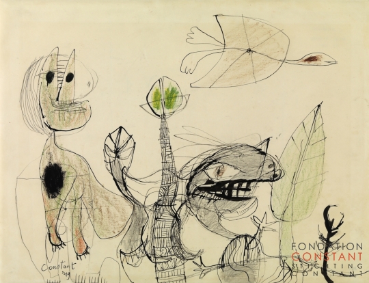 Constant Nieuwenhuys-Vliegende schildpad, 1949