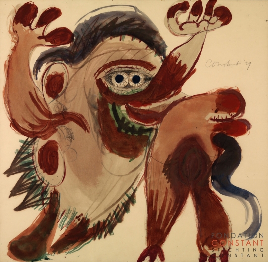 Constant Nieuwenhuys-Moment érotique, 1949
