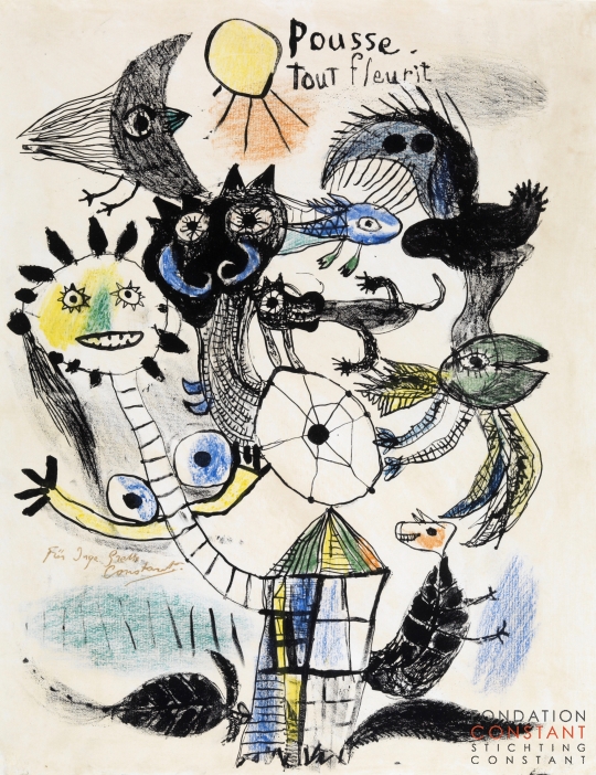 Constant Nieuwenhuys-Pousse tout fleurie II, 1949