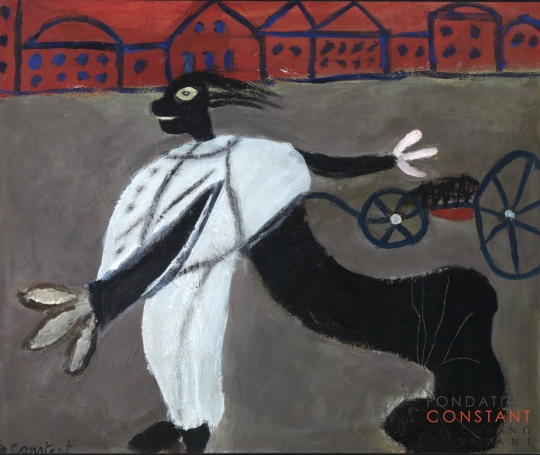 Constant Nieuwenhuys-Man met slepend been, 1950