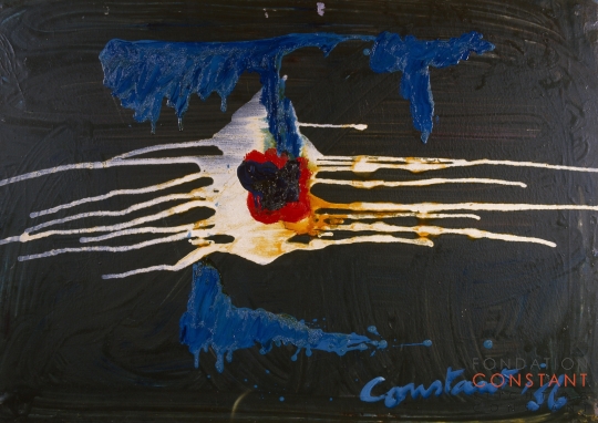 Constant Nieuwenhuys-ZT/Compositie Alba, 1956