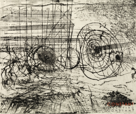 Constant Nieuwenhuys-Kunstmatig landschap, 1961