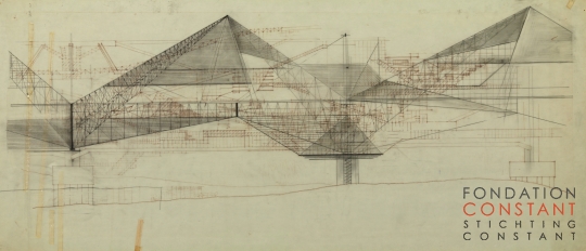 Constant Nieuwenhuys-Doorsnee Grote Gele Sector II, 1967