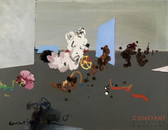 Constant Nieuwenhuys-La rose fanée, 1972