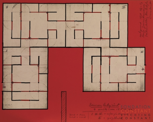 Constant Nieuwenhuys-Deurenlabyrinth, 1974