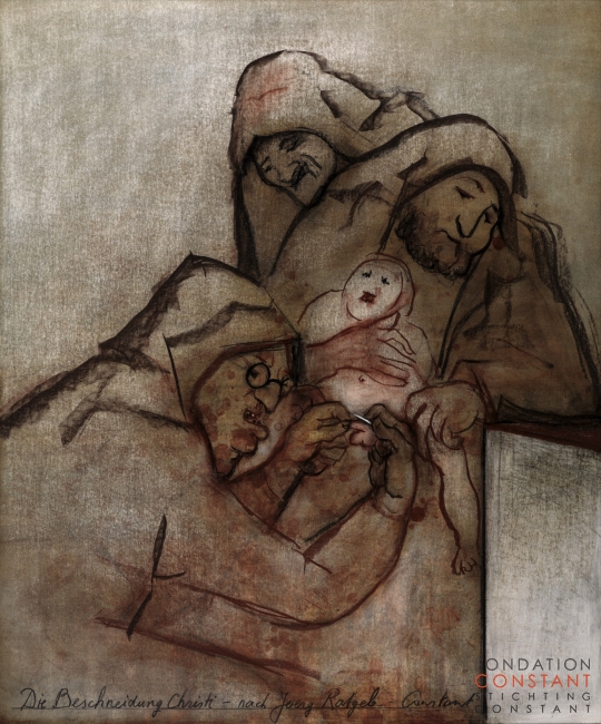 Constant Nieuwenhuys-Die Beschneidung Christi- nach Joerg Ratgeb, ca 1975