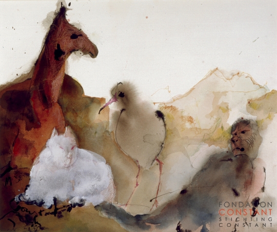 Constant Nieuwenhuys-Animaux, 1982