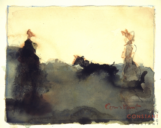 Constant Nieuwenhuys-Constant-ZT/Twee figuren, ca 1982