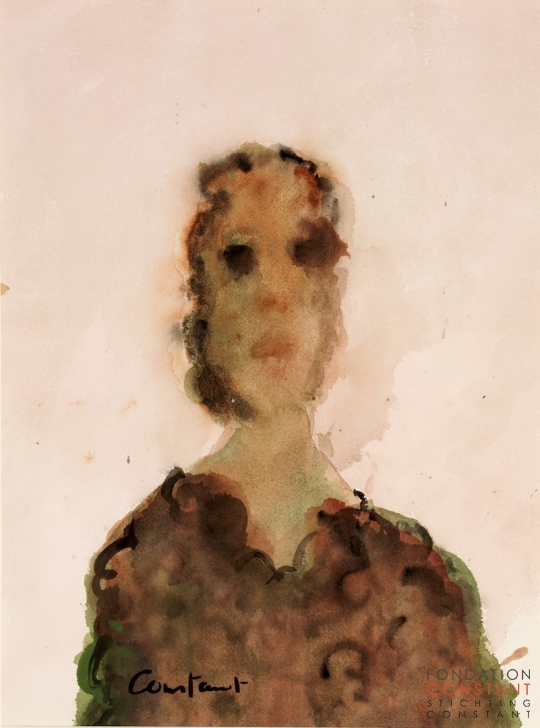Constant Nieuwenhuys-Jeune femme, ca 1981