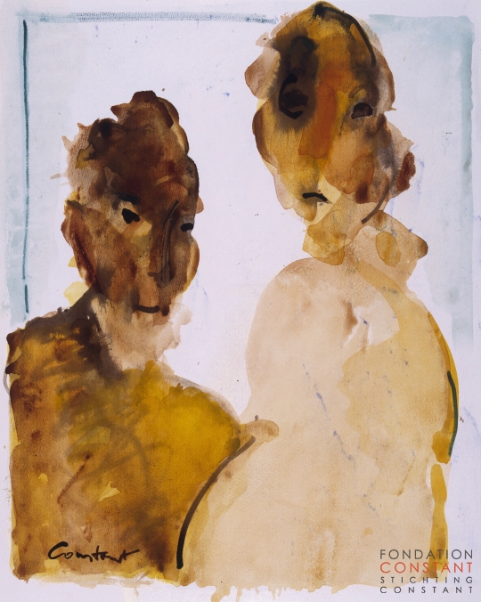 Constant Nieuwenhuys-Couple inégal, ca 1988