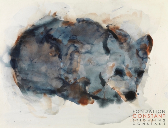 Constant Nieuwenhuys-Le chien bleu, 1989