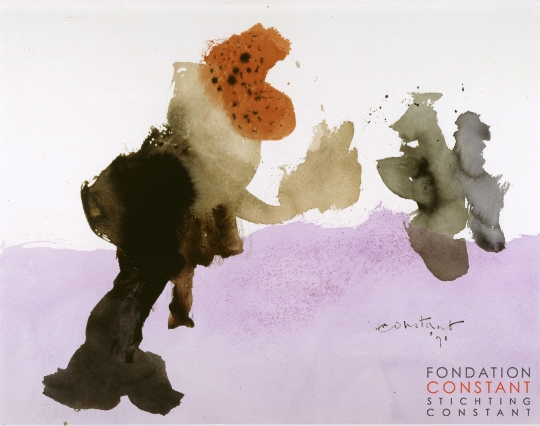 Constant Nieuwenhuys-La rencontre, 1971