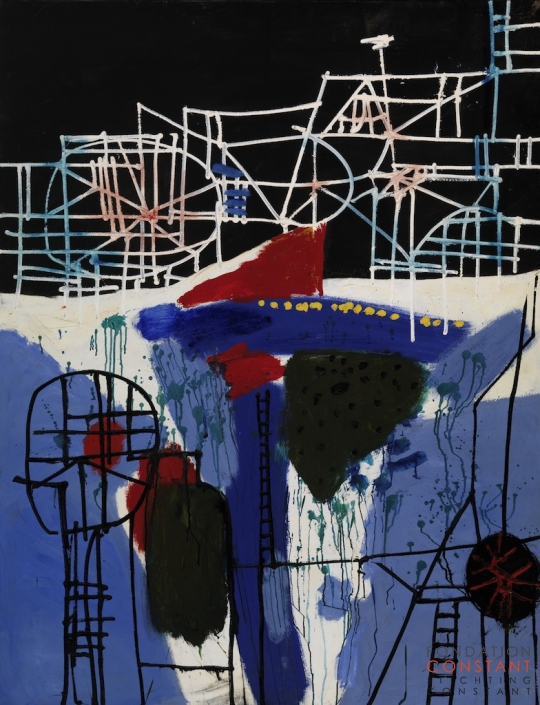 Constant Nieuwenhuys-Construction with ladders, 1961