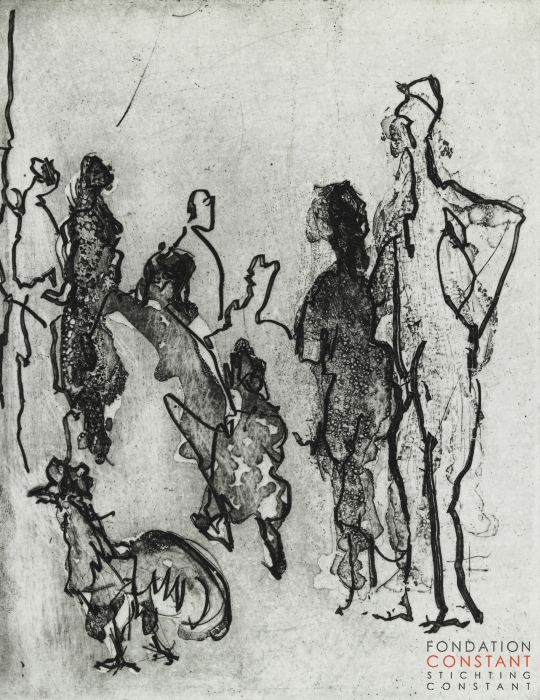 Constant Nieuwenhuys-Verdwaalde haan, 1992