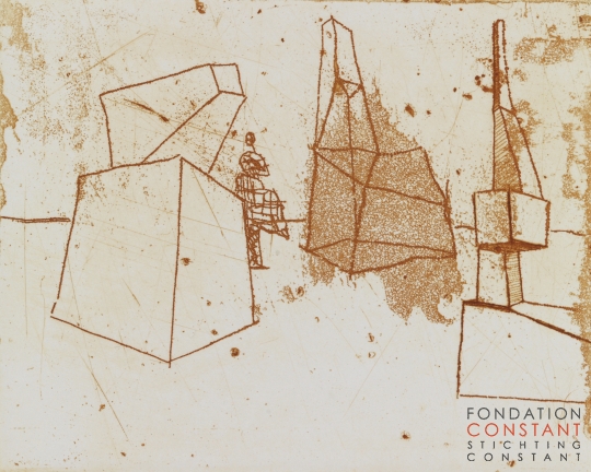 Constant Nieuwenhuys-Geometrische plastieken, 1971