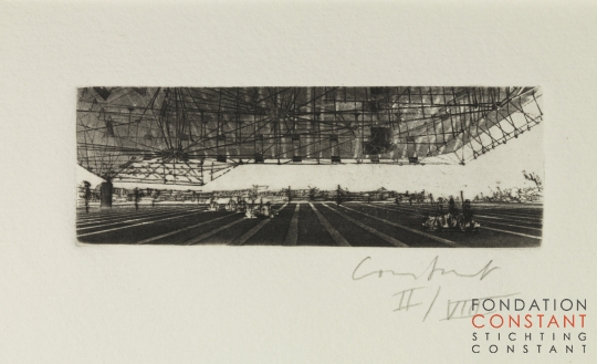 Constant Nieuwenhuys-12 Radierungen zu New Babylon-Joyriding, 1970