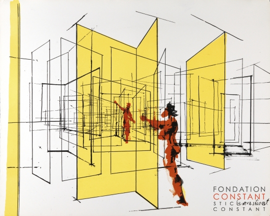Constant Nieuwenhuys-Labyrismen 1, 1968
