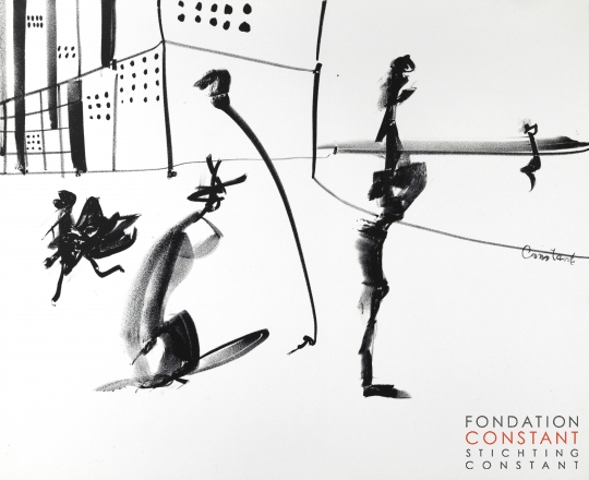 Constant Nieuwenhuys-Labyrismen 04, 1968