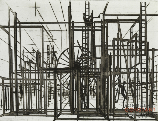 Constant Nieuwenhuys-Ladderlabyrinth, 1970