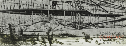 Constant Nieuwenhuys-Landschap met sectoren, 1970