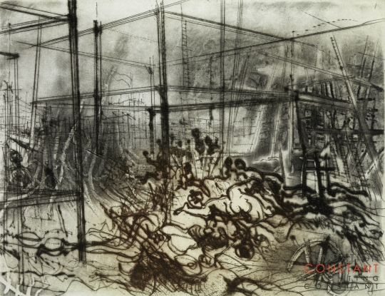 Constant Nieuwenhuys-Ontwaakt verworpenen der aarde II, 1970