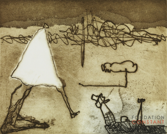 Constant Nieuwenhuys-Op grote voet, 1971