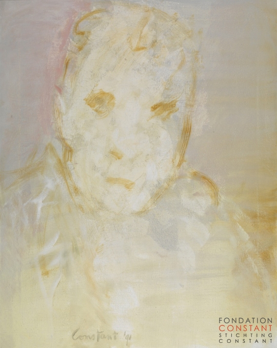 Constant Nieuwenhuys-Tête d'homme, 1991