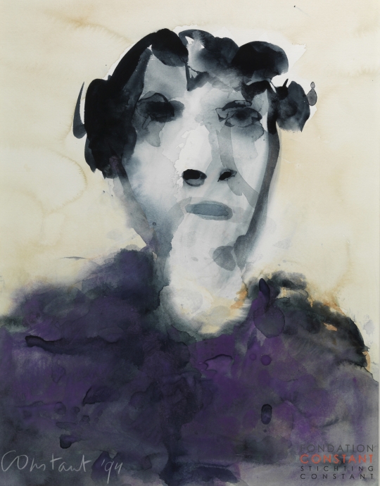 Constant Nieuwenhuys-Vrouw in paars, 1994