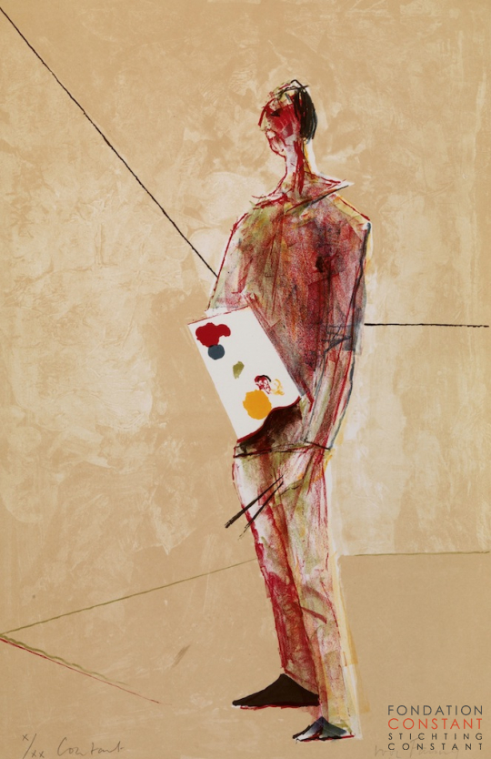 Constant Nieuwenhuys-Zelfportret, 1977
