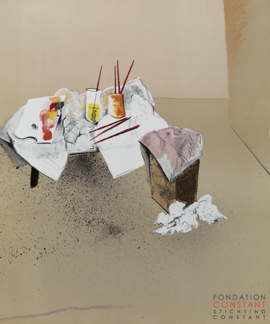 Constant Nieuwenhuys-Atelier Stilleven, 1976